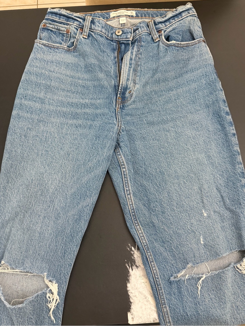 Abercrombie & Fitch Curve Love Jeans 90s straight ultra high rise